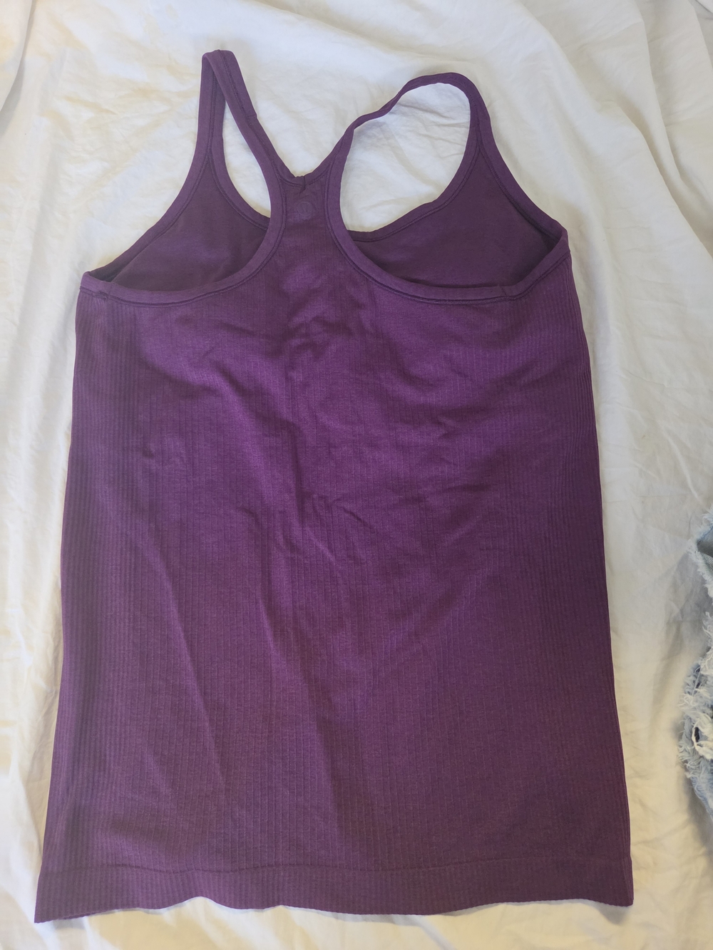 lululemon athletica Purple Ribbed Racerback Tank